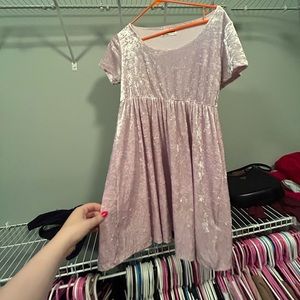Crushed velvet, American apparel, baby doll dress